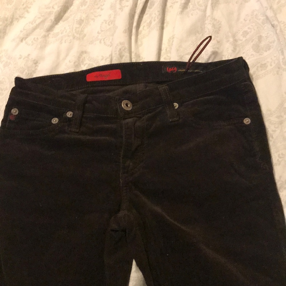 AG brown corduroy boot cut pants size 25 and 26r